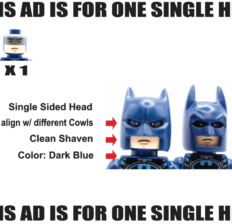 3000 Dark BLUE Clean Shaven